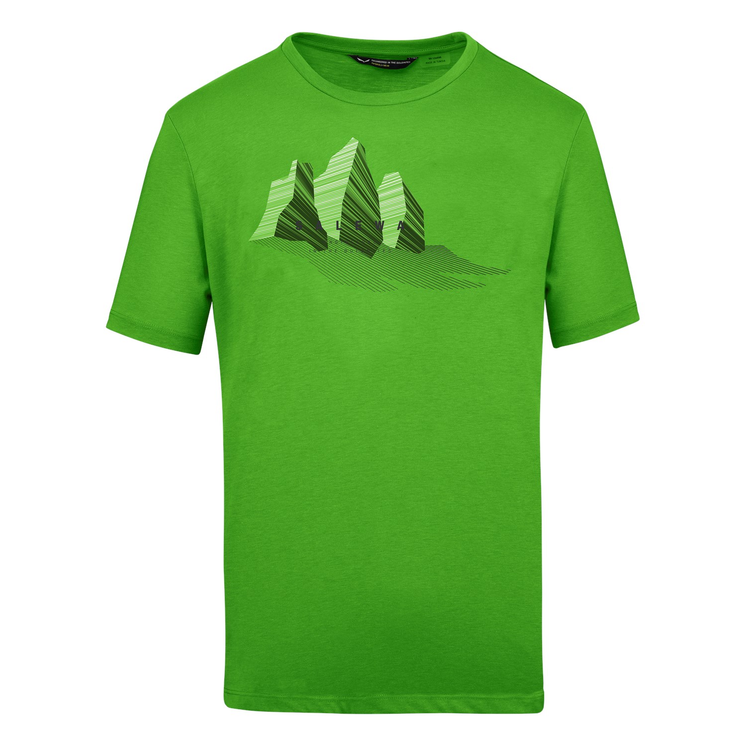 Salewa Lines Graphic Dry T-Shirts ανδρικα πρασινο Greece PG3245186